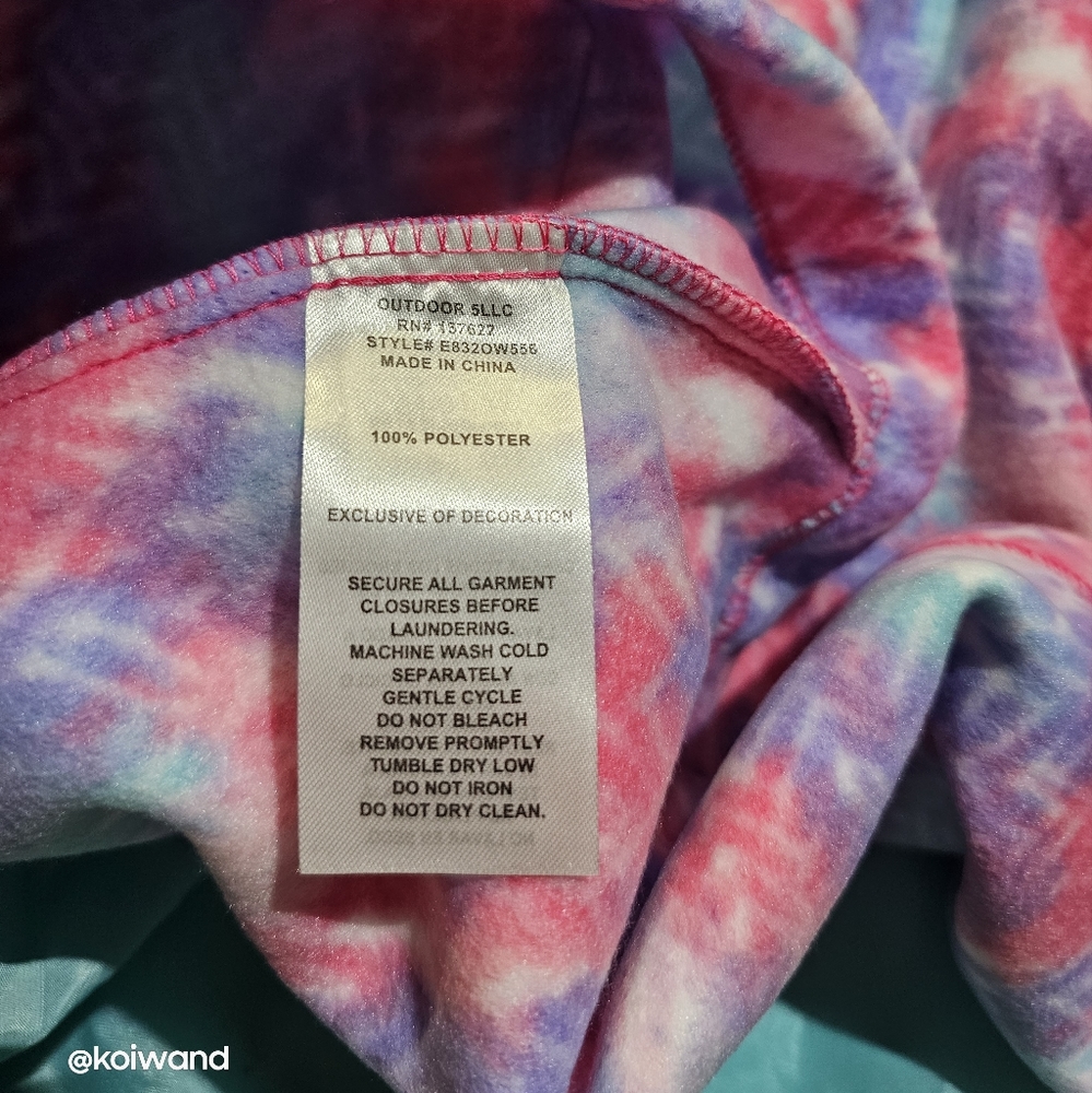 Eddie Bauer Girls Magenta Lightweight 3 in 1 Jacket Size M-10/12 - Picture 12 of 15